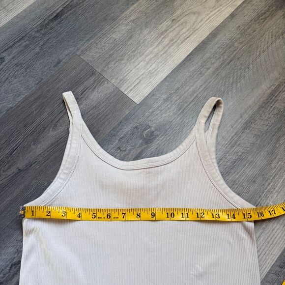 H&M Ribbed Bodycon Dress Medium Minimalist Gray - Picture 9 of 11